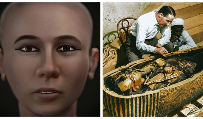 Нова реконструкція обличчя фараона Тутанхамона (12 фото)