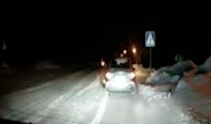Полицейский рисковал жизнью, останавливая пьяного водителя (2 фото + видео)
