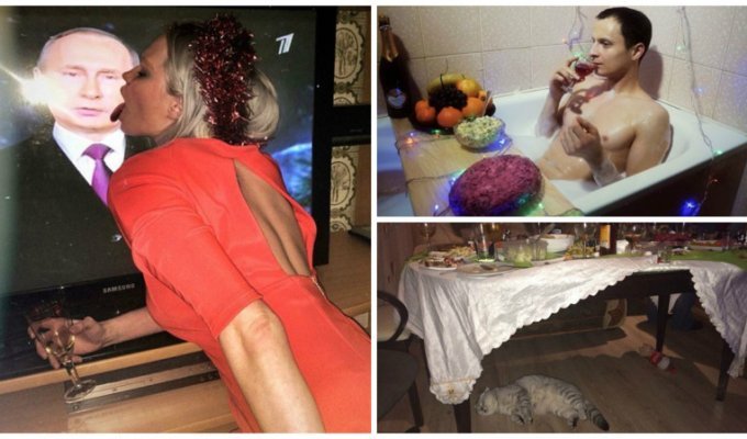 Как отгуляли Новый год: немного адских фотографий из соцсетей (52 фото)