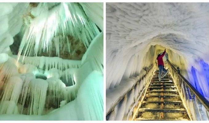 Вечная мерзлота под землёй: тайна ледяных пещер (11 фото + 1 видео)