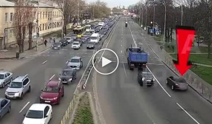A rollover accident occurred in Kyiv