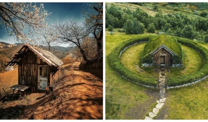 25 лесных хижин, в которых хочется скрыться от шума большого города (26 фото)