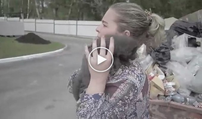 She found this baby in a trash heap. Look who this unknown animal is