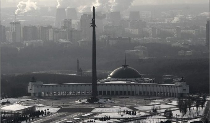 Москва с высоты птичьего полета (52 фото)