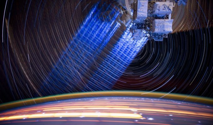 Звездные следы – фото с МКС (21 фото)