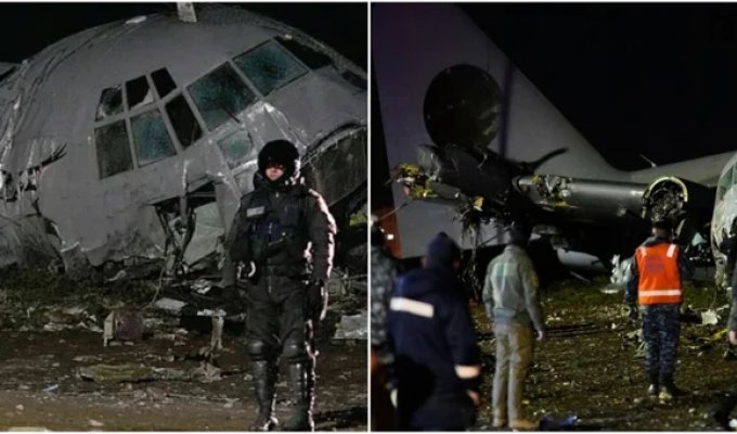 В Боливии самолет с миллионами налички рухнул на автомобильную трассу (2 фото + 2 видео)
