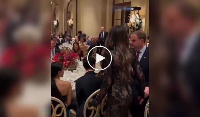 Посол США пришла на официальный прием в прозрачном платье