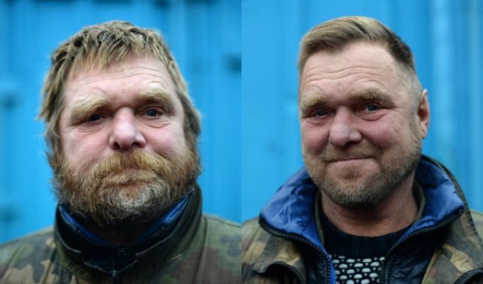 Петербургских бездомных подстригли под хипстеров (8 фото)