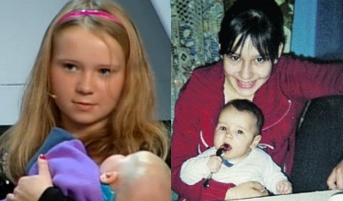 The youngest mothers in Russia and their fate (11 photos)