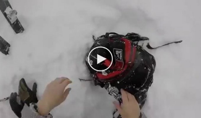 Спасение лыжника