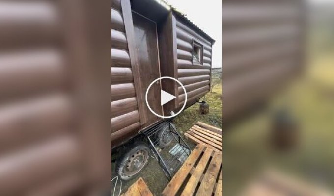 A sauna on wheels in Finland
