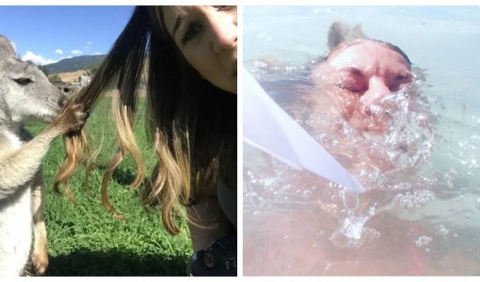 15 people who took a phenomenal selfie, but something went wrong (16 photos)