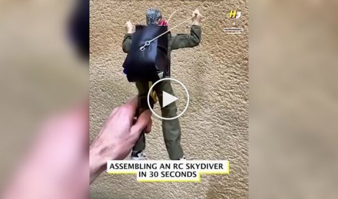 Парашютист с дистанционным управлением: уникальная ручная игрушка