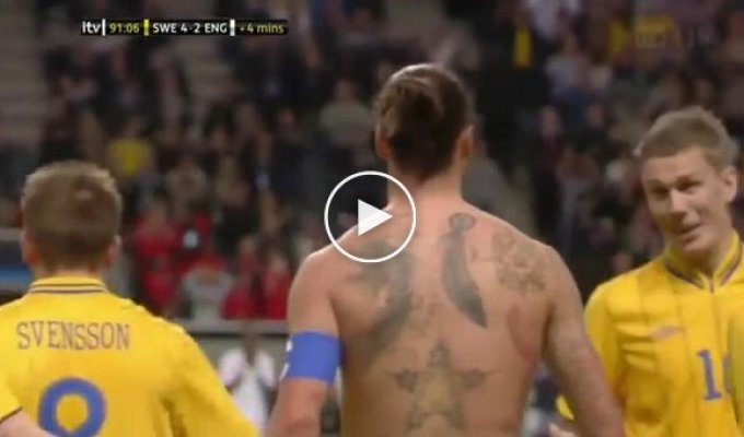 Zlatan Ibrahimovic забил невероятный гол с 30 метров