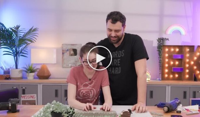 Энтузиаст сделал клавиатуру из бетона