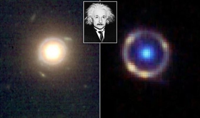 Телескоп НАСА нашел кольцо Эйнштейна (6 фото)