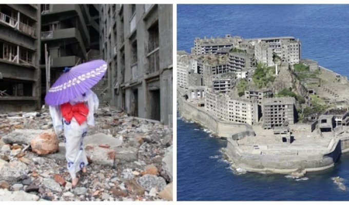 Ghost Island of Hashima: how a blooming city became a symbol of doom (11 photos + 1 video)