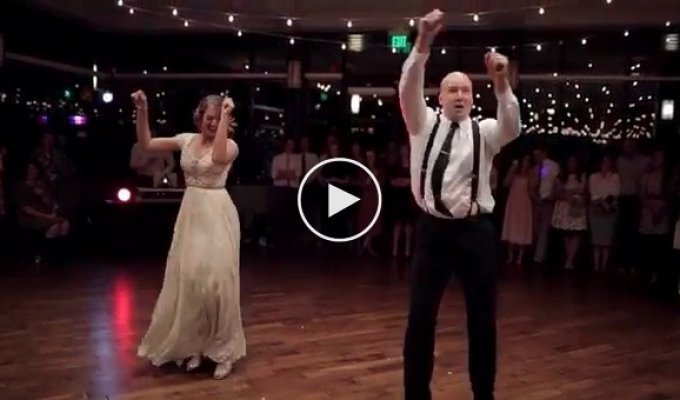 This father-daughter wedding dance started out quite normally. But wait a while and see what they do