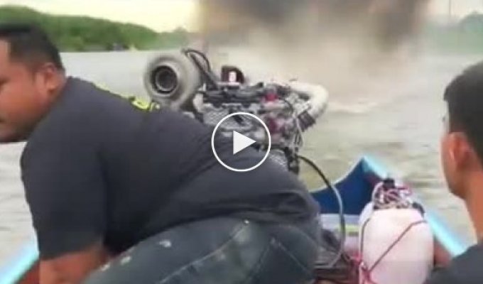 What happens if you put a turbo engine on a regular boat?