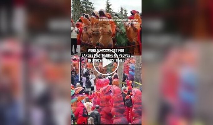 A record number of "dinosaurs" gathered for a university anniversary celebration