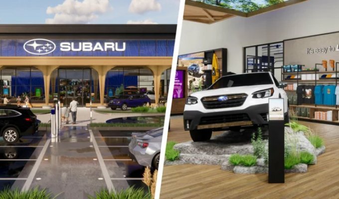 Салон Subaru вскоре будет напоминать общественный центр, а не автосалон (5 фото)
