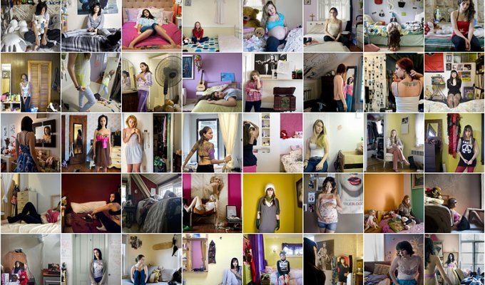 Девушки и их комнаты (Часть 2) (40 фото)