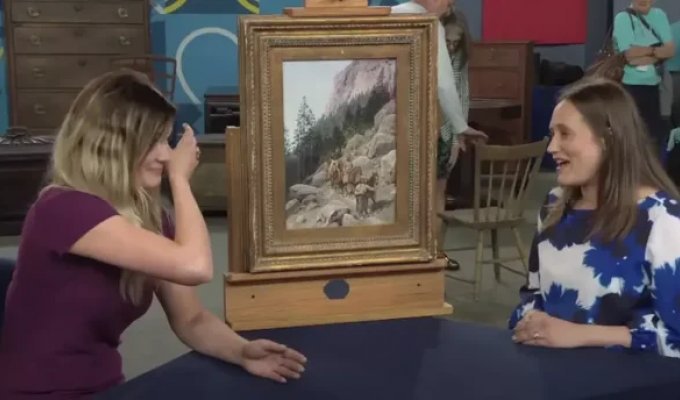 She provided for herself for the rest of her life: a woman inherited a "cheap" painting, which turned out to be a masterpiece (2 photos + 1 video)