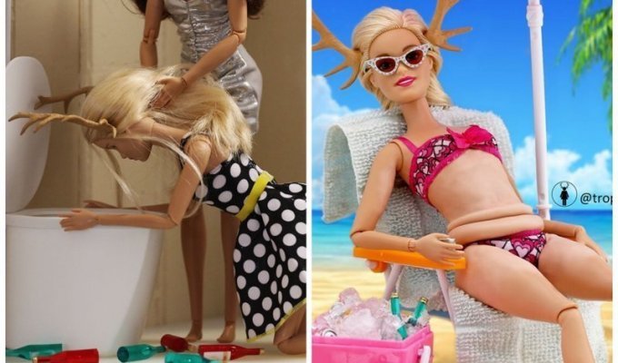 Отвязная взрослая кукла: какой была бы Барби в реальной жизни (15 фото)