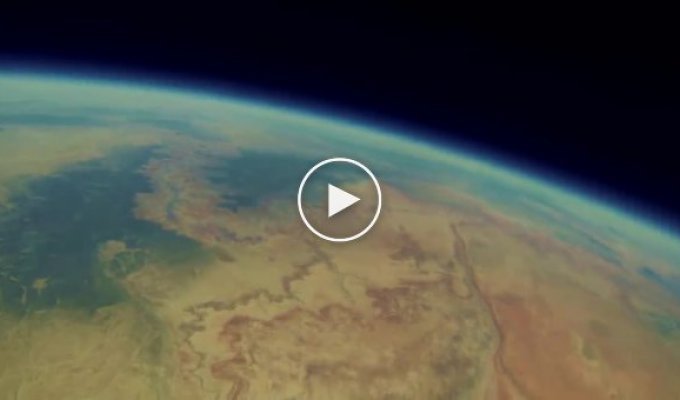 Потерянное видео падение в Большой Каньон из стратосферы