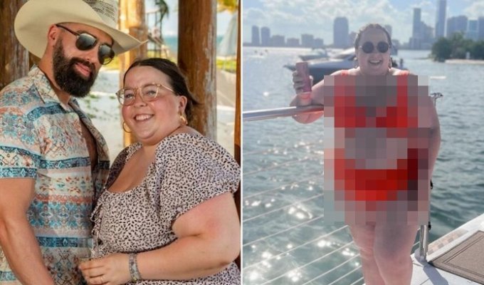 "Why does he need this fat woman?": a couple is being ridiculed on social networks where the husband is "too hot for his wife" (6 photos)