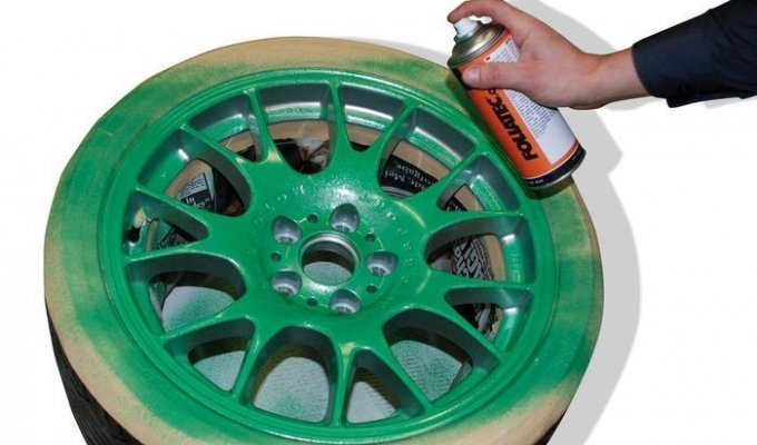 Спрей для самостоятельной покраски колесных дисков (5 фото)