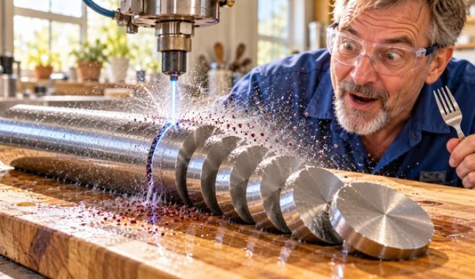 How Water Jets Cut Through Steel—And What's Mixed Inside (12 Photos)