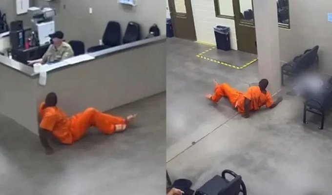 In Arizona, a man arrested for violence tried to crawl into the women's block to have sex with a prisoner he liked (3 photos + 1 video)