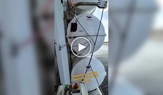 Seconds decide everything: deployment of the emergency rescue system on a ship