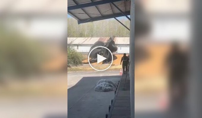 Пакет влаштував шоу у дворі