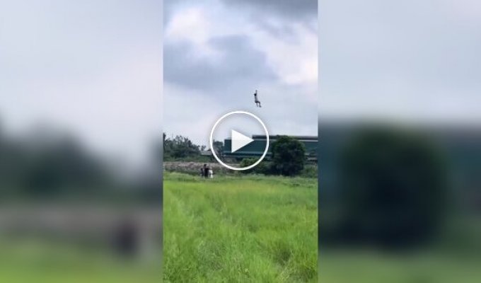 Запуск воздушного змея пошел не по плану