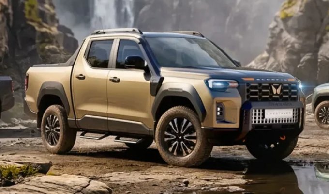 Индийская Mahindra представила конкурента Toyota Hilux (8 фото)