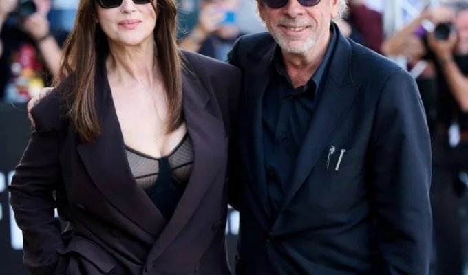 Tim Burton and Monica Bellucci (6 photos + video)