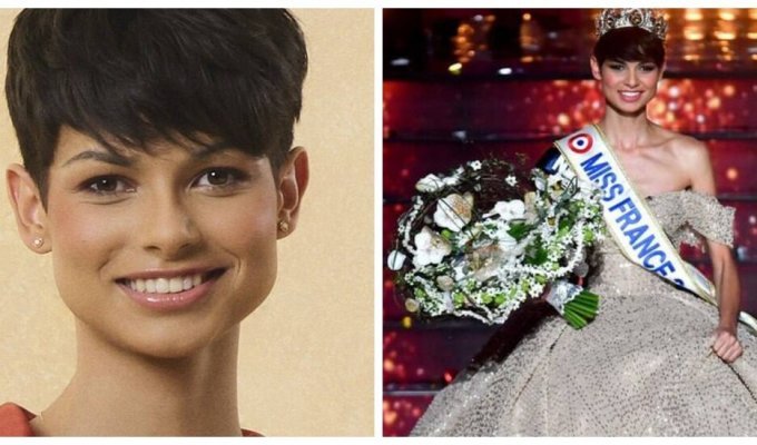 Everyone is unhappy! The title “Miss France” was won by a girl with short hair (4 photos)