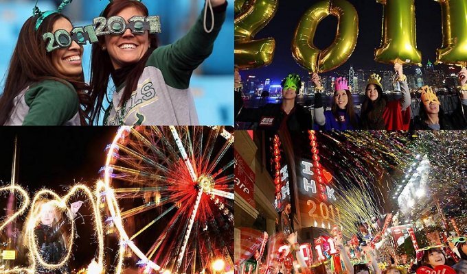 Празднование Нового 2011 года во всем мире (Часть 1) (34 фото)