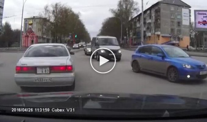 Конфликт на дороге в Кемерово