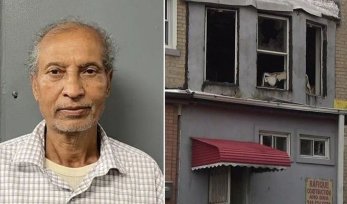 The landlord set fire to the apartment with the tenants inside: they stopped paying for it (3 photos)