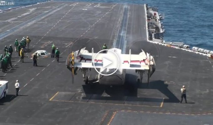Taking off from an aircraft carrier
