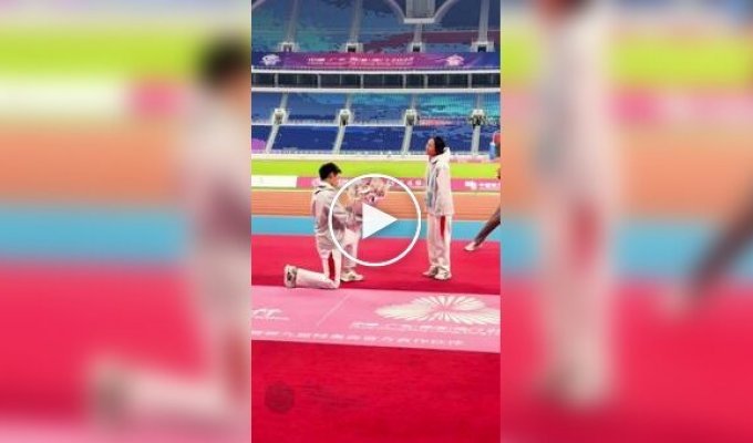 Милый и романтичный момент на Всекитайских паралимпийских играх