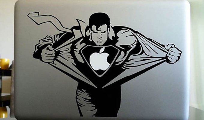 50 креативных наклеек на MacBook (50 фото)