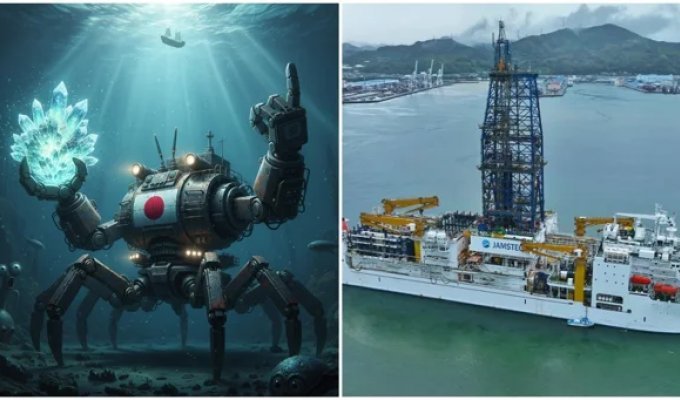 Япония решила добыть из-под воды то, что Китай не дает на суше (2 фото + 1 видео)