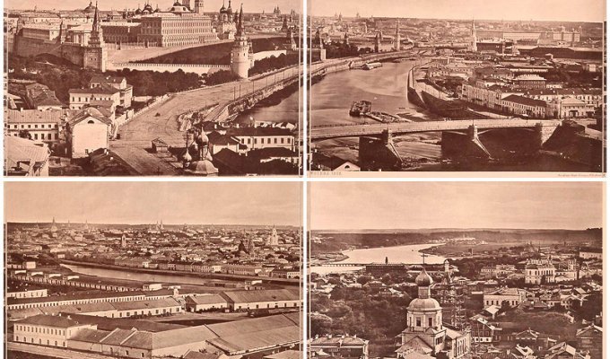 Москва: Вид с Храма Христа Спасителя 1867 год (15 фото)