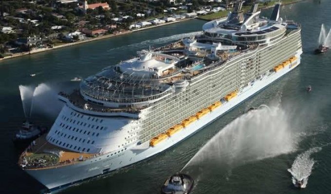 The largest ship in the whole world (18 photos + 2 videos)