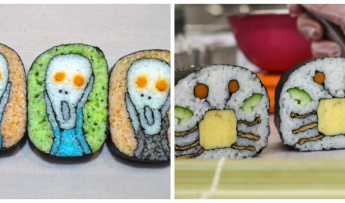 18 Interesting and Picturesque Sushi You Can't Even Eat (19 Photos)