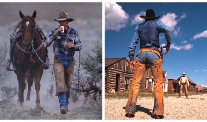 Field fashion: why did cowboys wear two pairs of pants at once? (7 photos)